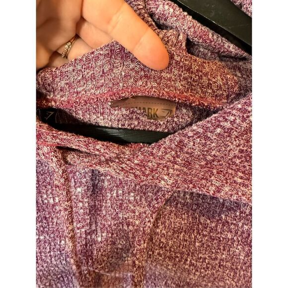 E35 Gymshark Slounge Crop Hoodie In Maroon Women’s Size Small - Picture 4 of 9